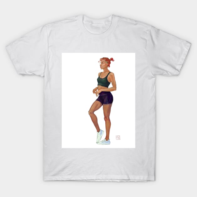 sports girl T-Shirt by Maryna